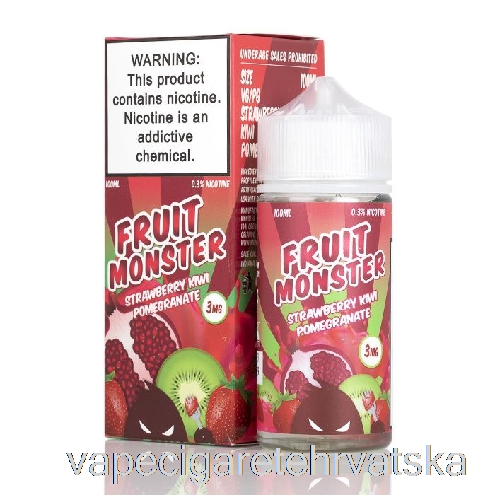 Vape Hrvatska Jagoda Kivi Nar - Fruit Monster - 100ml 0mg